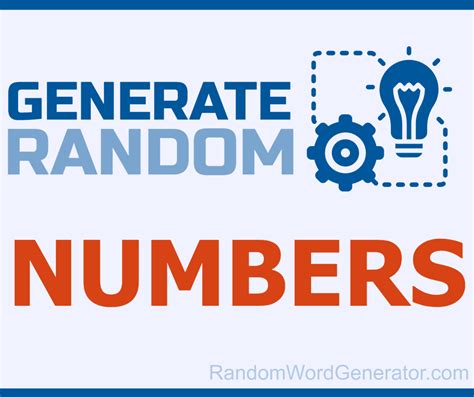 pick a random number generator.